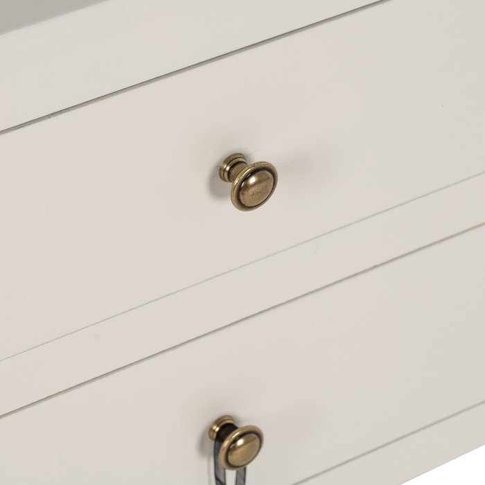 Mesita Blanco Madera 45 X 30 X 66 cm Mesita Blanco Madera 45 X 30 X 66 cm