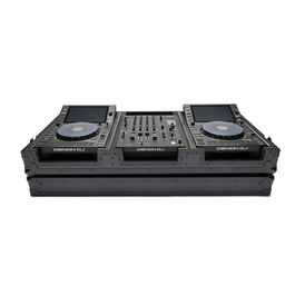 MAGMA Flightcase para 2 Reproductores y 1 Mezclador DJ, Negro Negro, Contrachapado 9mm, Perfiles Aluminio, Compatible con Pioneer, Allen & Heath, Denon, Reloop, Ecler, Rane