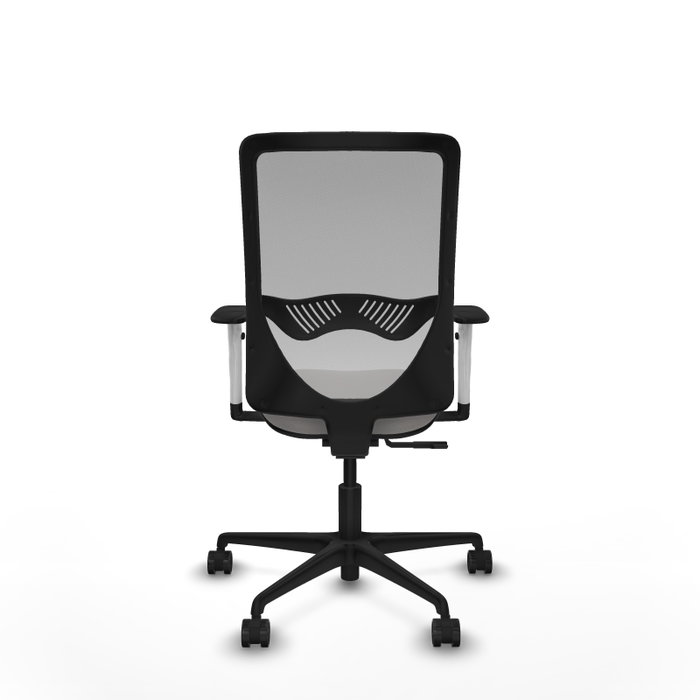 PIQUERAS Y CRESPO Silla de oficina Zulema con mecanismo Sincro, Gris y Blanco