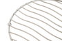 DKD Home Decor Salvamantel Metal Cromado Plateado 20x20x1,3 cm