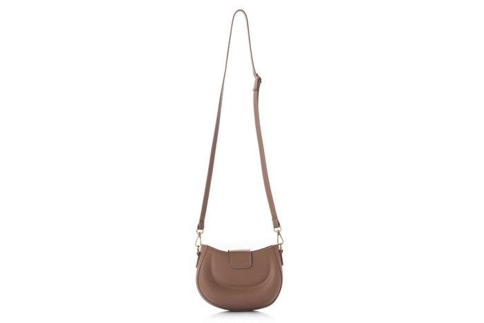 Lucky Bees Bolsa de Hombro Dark Mink Cuero de Polivinilo Bolso Elegante y Sofisticado para Mujer