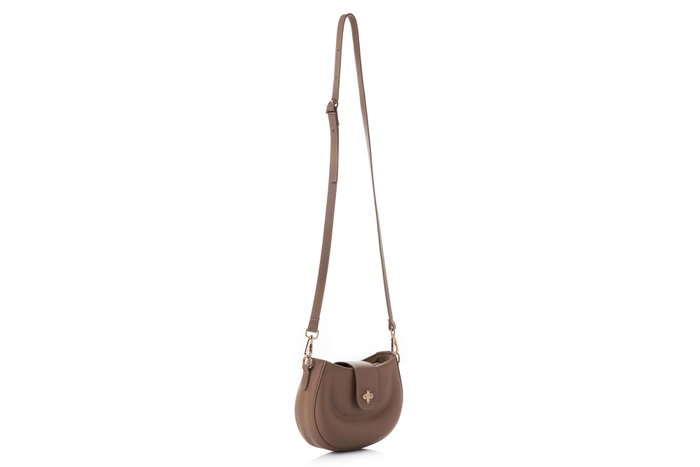 Lucky Bees Bolsa de Hombro Dark Mink Cuero de Polivinilo Bolso Elegante y Sofisticado para Mujer