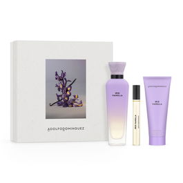 Adolfo Dominguez Iris Vainilla Eau de Parfum 120 ml Vaporizador + Loción Corporal Perfumada 1 Unidad + Vial 10 ml Vaporizador para Mujer