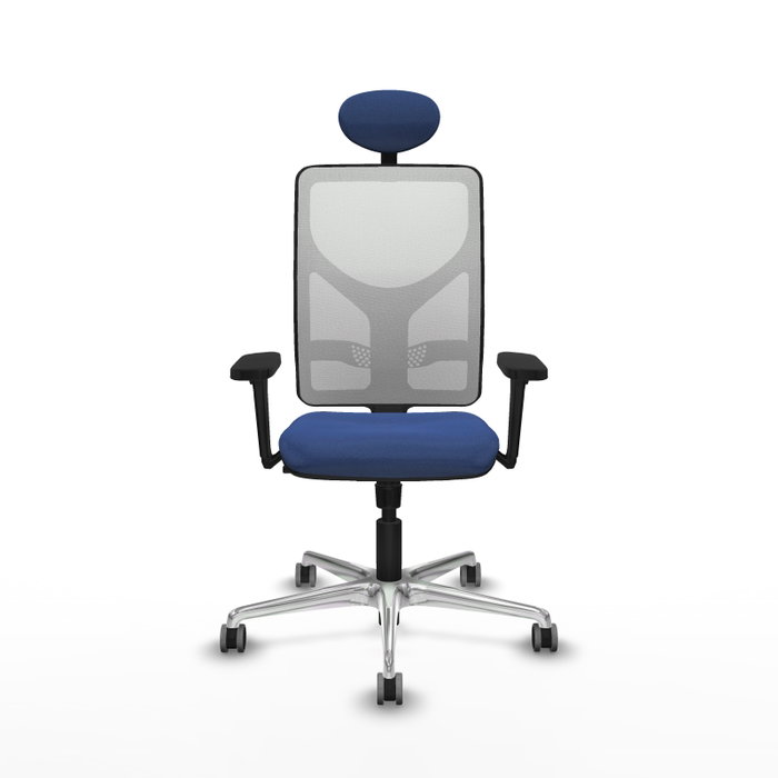 PIQUERAS Y CRESPO Silla de oficina Motilla con mecanismo Sincro, Azul marino y Blanco PIQUERAS Y CRESPO Silla de oficina Motilla con mecanismo Sincro, Azul marino y Blanco