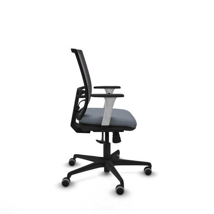 PIQUERAS Y CRESPO Silla de oficina Yunquera Gris y Negro con Mecanismo Sincro PIQUERAS Y CRESPO Silla de oficina Yunquera Gris y Negro con Mecanismo Sincro