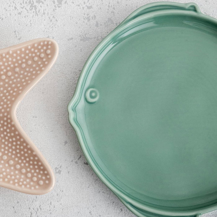 Bidasoa Plato Porcelana Aura Stela Verde 19x18x2 cm (36 Unidades) inevitable