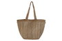 DKD Home Decor Bolso Mediterraneo Crema Marron 23 x 33 x 50 cm Coleccion Moda Yute (2 Unidades)