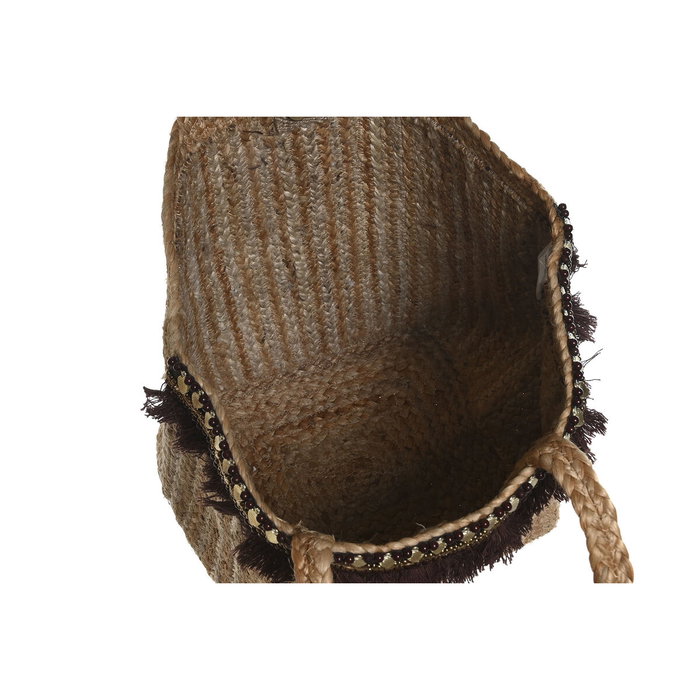DKD Home Decor Bolso de Yute Surtido de 2 Unidades 50x23x33 cm