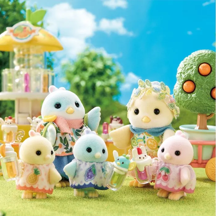 Sylvanian Families Familia de los Pájaros Cítricos SYL5054131058602 - Figuras para Colección - A partir de 3 años