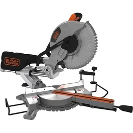 Black & Decker Sierra ingletadora radial BES710-QS de 25,4 cm, 2100 W