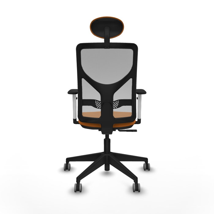 PIQUERAS Y CRESPO Silla de oficina Motilla Naranja y Gris