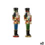 DKD Home Decor Set de 2 Cascanueces LED de Resina 70cm Multicolor
