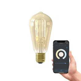Calex Edison ST64 Bombilla de filamento LED Ámbar E27