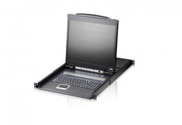 Aten CL1308N Consola LCD de 19 pulgadas con Switch KVM de 8 puertos