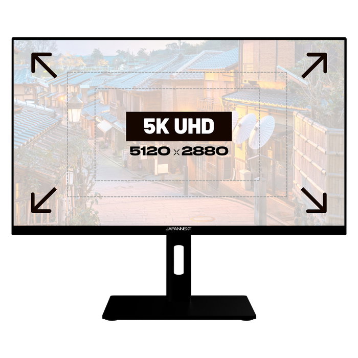 JAPANNEXT JN-IPS275K-HSPC9 Monitor 5K de 27 pulgadas IPS Mate Black/Silver