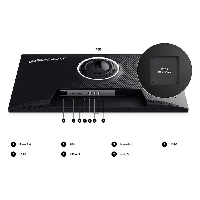 JAPANNEXT Monitor 27" 5K Ultra HD IPS 5120 x 2880 HDR 100% DCI-P3 AMD FreeSync 60 Hz JN-IPS275K-HSPC9 JAPANNEXT Monitor 27" 5K Ultra HD IPS 5120 x 2880 HDR 100% DCI-P3 AMD FreeSync 60 Hz JN-IPS275K-HSPC9