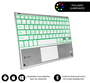 Subblim Teclado Smart Backlit con Touchpad Silver