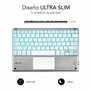 Subblim Teclado Inalámbrico SMBT50 con Touchpad y Retroiluminación Plata