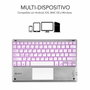 Subblim Teclado Inalámbrico SMBT50 con Touchpad y Retroiluminación Plata