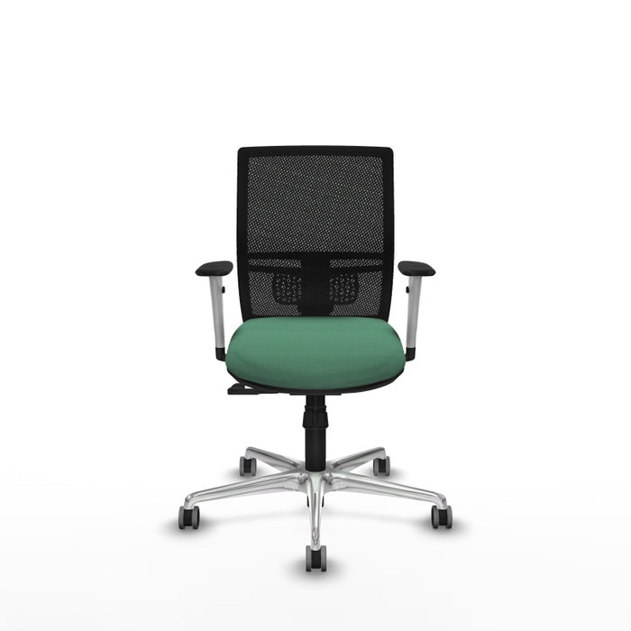 PIQUERAS Y CRESPO Silla de oficina Yunquera Verde esmeralda con mecanismo Sincro
