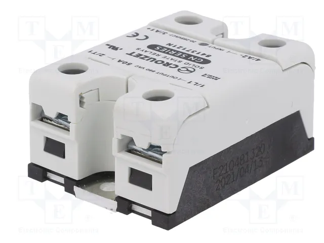 CROUZET GN Relé de semiconductor monofásico 50A 48-660VAC CROUZET GN Relé de semiconductor monofásico 50A 48-660VAC