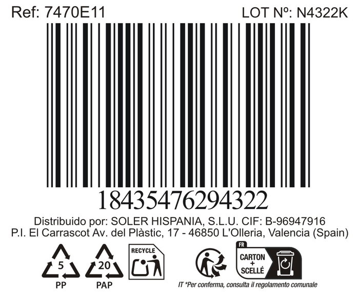 La Mediterranea Bol 600 ml Ø13.5x7.7 cm "Black Clay" Md (18 Unidades)