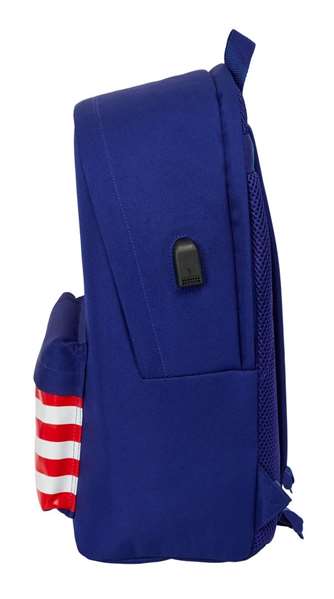 Safta Mochila Doble para Portátil 15,6'' con USB - Atlético de Madrid