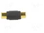 GEMBIRD Adaptador RCA tomacorriente ambos lados con cobertura dorada