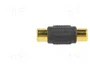 GEMBIRD Adaptador RCA tomacorriente ambos lados con cobertura dorada