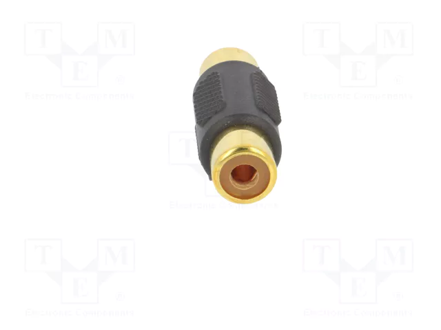 GEMBIRD Adaptador RCA tomacorriente ambos lados con cobertura dorada