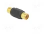 GEMBIRD Adaptador RCA tomacorriente ambos lados con cobertura dorada