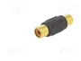 GEMBIRD Adaptador RCA tomacorriente ambos lados con cobertura dorada