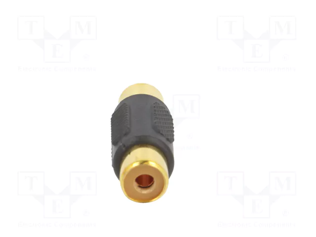 GEMBIRD Adaptador RCA tomacorriente ambos lados con cobertura dorada