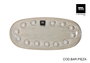 La Mediterranea Bandeja Oval Gris Almudena 25x12cm