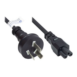 GoodConnections Cable de alimentación Alcasa P8005-S018, Tipo I a C5, 1,8 m, Negro