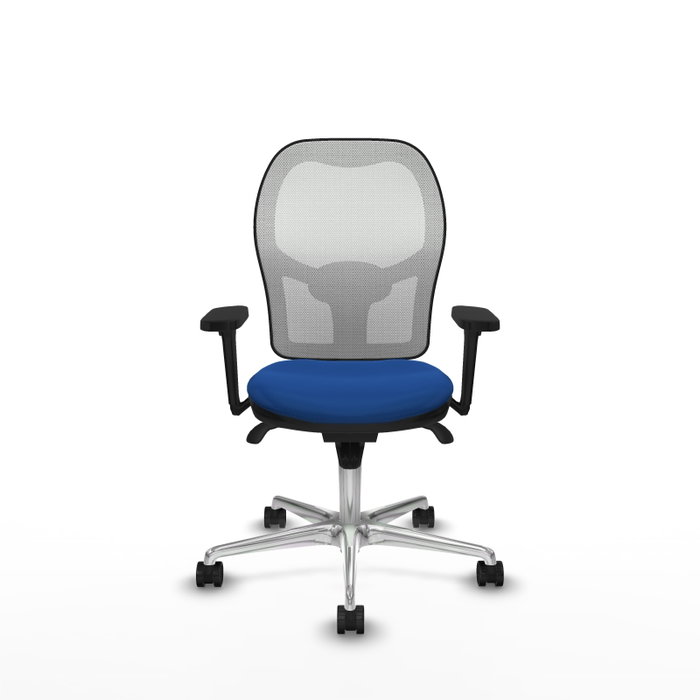 PIQUERAS Y CRESPO Silla de oficina Jorquera con mecanismo Sincro, Azul y Blanco PIQUERAS Y CRESPO Silla de oficina Jorquera con mecanismo Sincro, Azul y Blanco