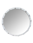 DKD Home Decor Espejo LED Metal Blanco 100x7,5x100 con Bombillas