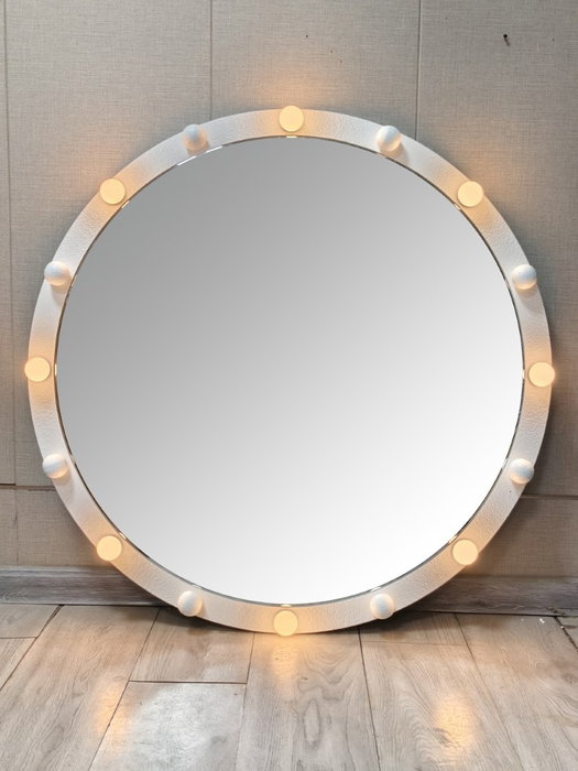 DKD Home Decor Espejo LED Metal Blanco 100x7,5x100 con Bombillas DKD Home Decor Espejo LED Metal Blanco 100x7,5x100 con Bombillas