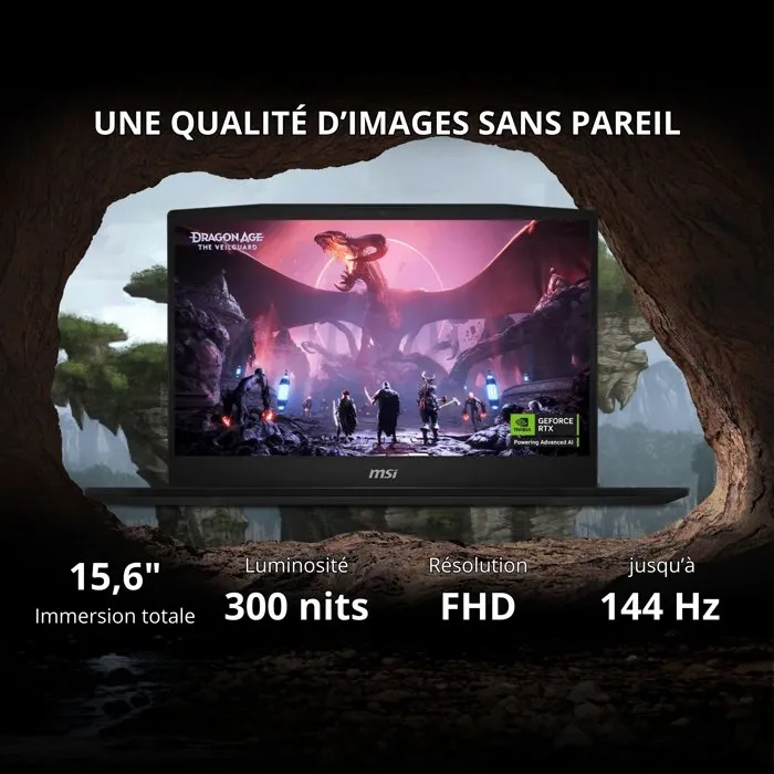 MSI 9S71587C1818 Katana 15 HX B14WGK-818XFR Portátil para juegos 15,6" FHD 144 Hz RTX 5050 8 GB RAM 32 GB DDR5 SSD 512 GB