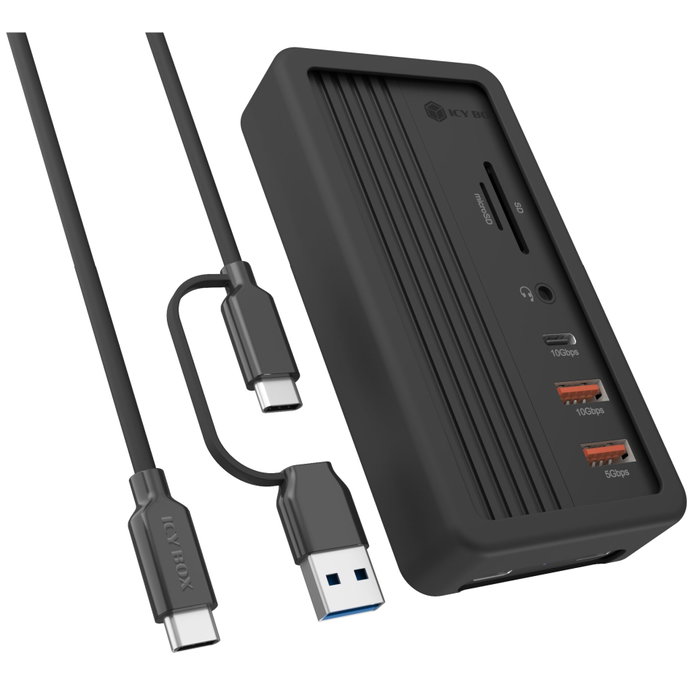 ICY BOX IB-DK4072M-CU31 Dockingstation 10-in-1 con bahía M.2 SSD