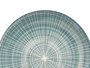 Vessia Plato Llano para Comida de Porcelana con Rayas, Color Azul, Diámetro 27 cm (Set de 24)