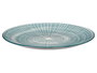Vessia Plato Llano para Comida de Porcelana con Rayas, Color Azul, Diámetro 27 cm (Set de 24)