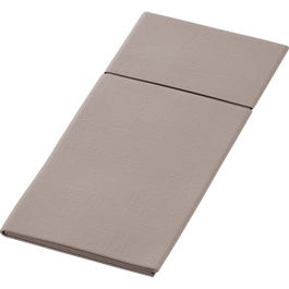 Duni Duniletto Slim Servilletas Plegadas, Gris, 40 x 33 cm, 260 Unidades, para Interior y Exterior, Un Solo Uso