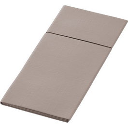 Duni Servilletas Duniletto Slim Gris - Celulosa - 40x33 cm (260 Unidades) - Un Solo Uso