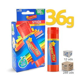 Barra De Pegamento Supertite Kids 36G (Set de 12)