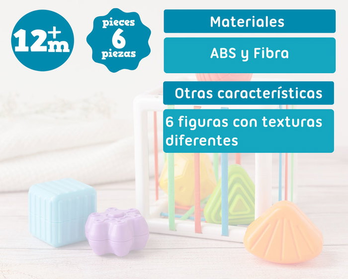 KioKids Juguete Cubo De Actividades Para Bebé 6 Piezas +12 Meses