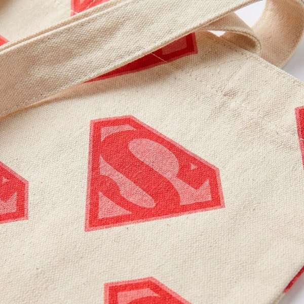 Cerdá Bolsa Shopping Superman Supergirl Diseño 1-Diseño 2 Blanco