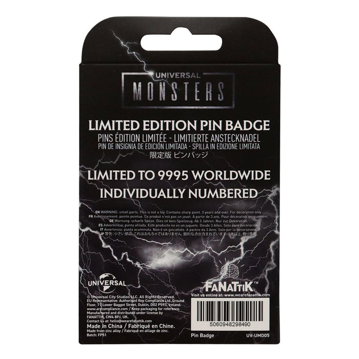 Universal Monsters Chapa Limited Edition Universal Monsters Chapa Limited Edition