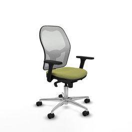 PIQUERAS Y CRESPO Silla de oficina Jorquera Verde oliva y Blanco