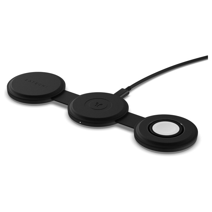Satechi OntheGo Cargador Inalámbrico 3 en 1 QI2 15W ST-QTG31K Negro Satechi OntheGo Cargador Inalámbrico 3 en 1 QI2 15W ST-QTG31K Negro